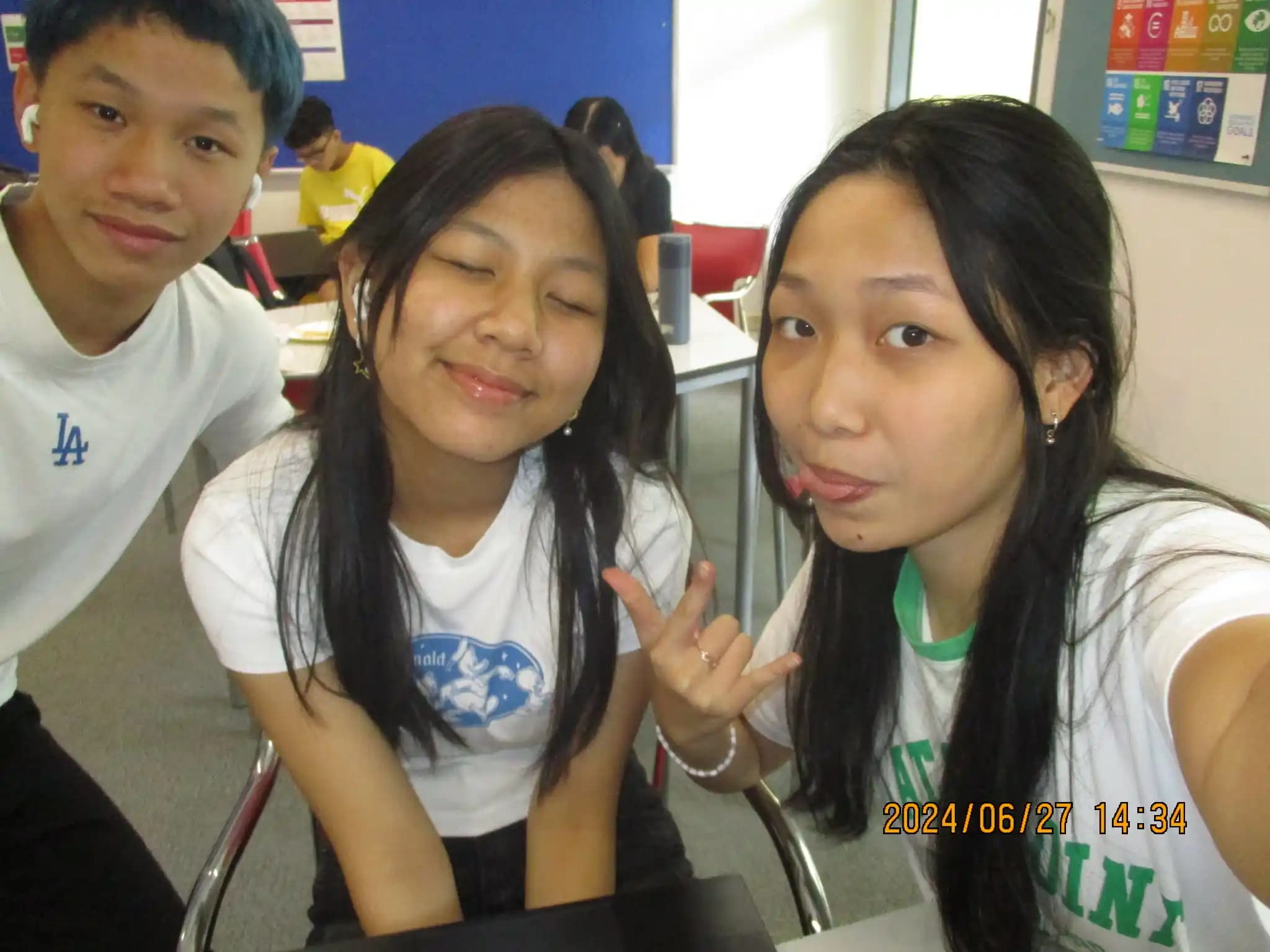 A backshot of a group of students at a field trip event